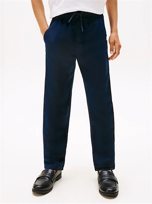 relaxed linen viscose pant TOMMY HILFIGER | KB0KB09640TC1G